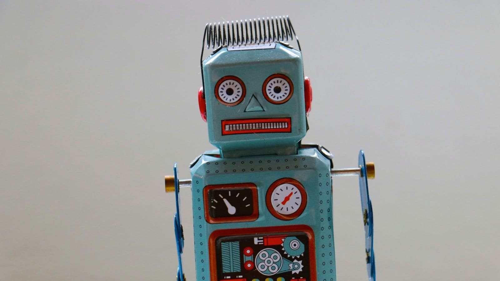 Introducing the Fascinating World of Robots 1 blue plastic robot toy